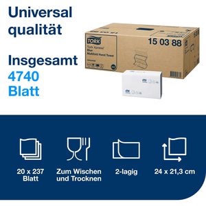 Produktbild für Papierhandtücher Tork Xpress Universal, 150388, H2, 2-lagig