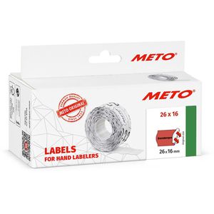 Produktbild für Preisetiketten METO 30013411, rot, 26 x 16 mm