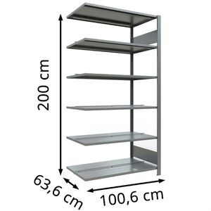 Produktbild für Anbauregal Schulte MULTIplus150, 17746, Aktenregal