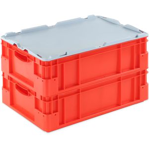 Produktbild für Eurobox Alpha-Paletten Silverline, rot, 30 Liter