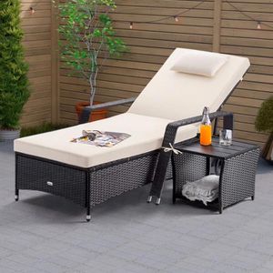 Produktbild für Beistelltisch CASARIA 109508, schwarz, aus Kunststoff / Metall
