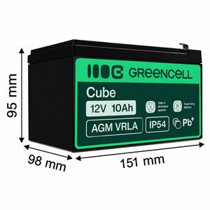 Produktbild für AGM-Batterie Green-Cell VRLA