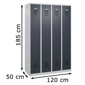 Produktbild für Spind CP-Möbel Basis PLUS, anthrazit