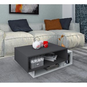 Produktbild für Couchtisch VCM Runila 918609, aus Holz, anthrazit