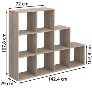 Produktbild für Bücherregal Vicco 34402, sonoma eiche