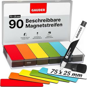 Magnetschilder Gauder ME-75x25, 6 Farben