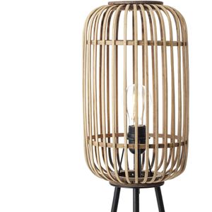 Produktbild für Stehlampe Brilliant Woodrow, braun, 130 cm