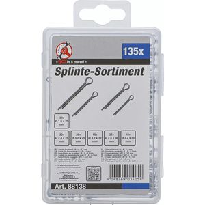 Produktbild für Splinte BGS-technic 88138, aus Stahl, Sortiment