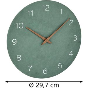 Produktbild für Wanduhr TFA 60.3054.04, Holz, analog, Quarzuhr