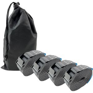 Produktbild für Spanngurt Trutzholm anthrazit, mit Klemmschloss &amp; Tasche