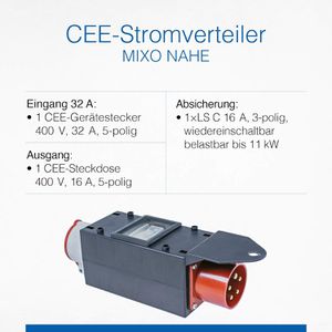 Produktbild für CEE-Adapter as-Schwabe MIXO, ohne Kabel