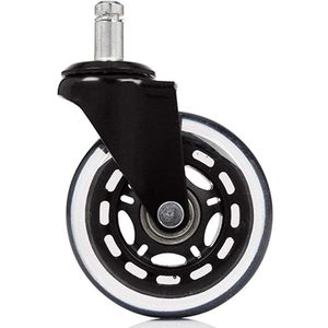 Produktbild für Stuhlrollen hJh-OFFICE ROLO SKATE, aus Gummi, 5 Stück
