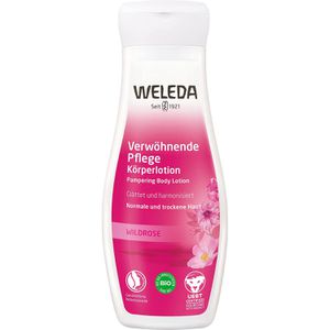 Weleda Bodylotion Wildrose, Verwöhnende Pflege Körperlotion, 200ml