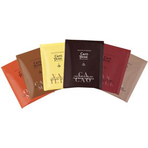 Produktbild für Kakao Cafe-Tasse belgische Trinkschokolade, 6 Sorten, Pulver