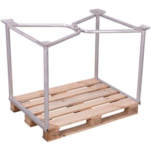 Produktbild für Palettenaufsatz VARIOfit Typ 65, vpa-080.007, verzinkter Stahl