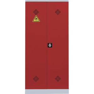 Produktbild für Umweltschrank Lüllmann 566254, grau / feuerrot
