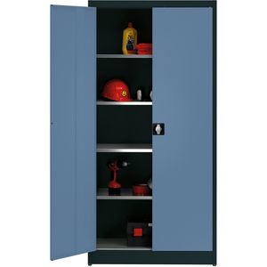 Werkzeugschrank Mauser MKST5/19STG, Metall, anthrazit / blau