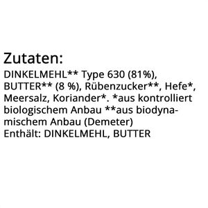 Produktbild für Zwieback Sommer Dinkel Butter demeter, BIO