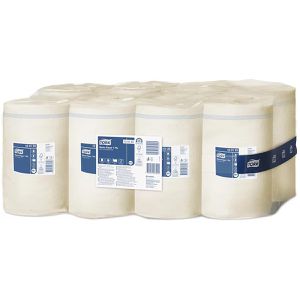 Produktbild für Putztuchrolle Tork Mini, 120123, M1, aus Zellstoff, weiß