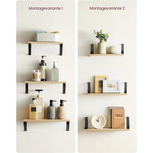 Produktbild für Wandregal Vasagle LWS033B11, eiche