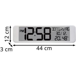 Produktbild für Wanduhr Technoline WS 8120, Kunststoff, digital, Funkuhr