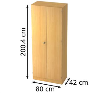 Produktbild für Kleiderschrank Hammerbacher Solid 6200, buche