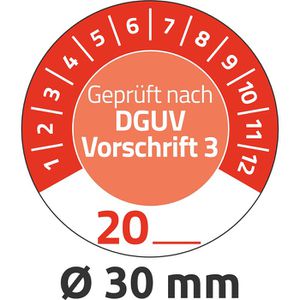 Produktbild für Prüfplaketten Zweckform 7907 Geprüft nach DGUV Vo3