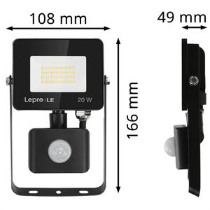 Produktbild für LED-Außenstrahler Lepro IP65 wasserdicht