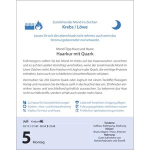 Produktbild für Mondkalender Harenberg 2899300, Leben mit dem Mond, Jahr 2027