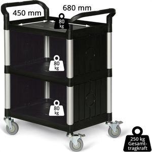 Produktbild für Tischwagen Matador HX-808C, aus Kunststoff