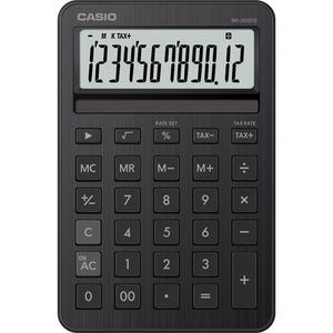 Produktbild für Taschenrechner Casio MS 200 DQ BK, mit MwSt-Berechnung schwarz