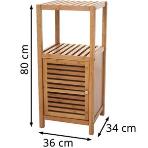 Produktbild für Badregal Mendler HWC-B18, 57556, aus Bambus