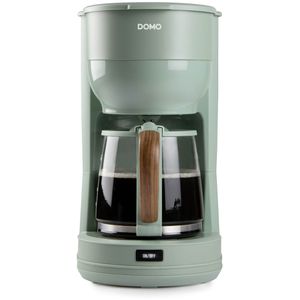 Produktbild für Kaffeemaschine Domo Wood You, DO755K, mit Glaskanne