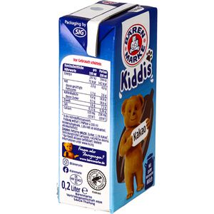 Produktbild für Milchdrink Bärenmarke Kiddis Kakao, im Trinkpäckchen
