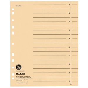 Trennblätter Falken 80001688, A4