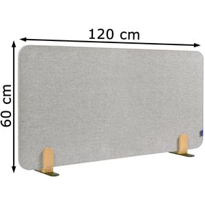 Produktbild für Tischtrennwand Legamaster 7-209831, grau