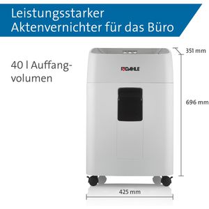 Produktbild für Aktenvernichter Dahle ShredMATIC 300, 35314, mit Rollen