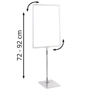 Infoständer Böttcher-AG aus Aluminium, transparent, A3