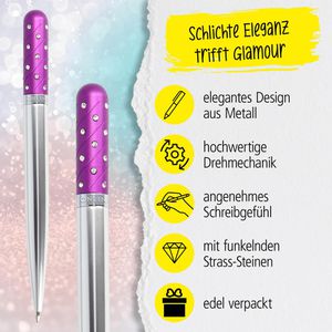 Produktbild für Kugelschreiber Online Crystal Pen Purple, 37078