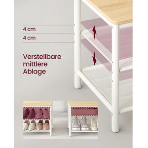 Produktbild für Garderobenständer Vasagle HSR415W09, weiß