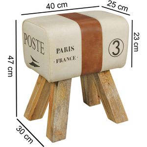 Produktbild für Sitzhocker Wohnling WL5.107, bis 120 kg