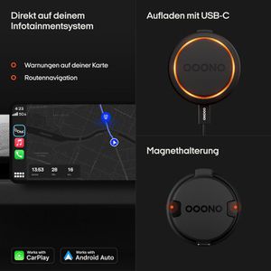 Produktbild für Radarwarner OOONO CO-DRIVER NO2, mit USB und Akku