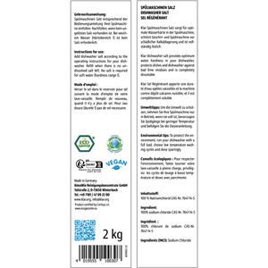 Produktbild für Spülmaschinensalz Klar EcoSensitive, reines Siedesalz, Bio