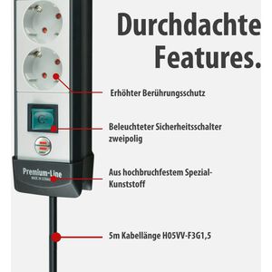 Produktbild für Steckdosenleiste Brennenstuhl Premium-Line, 5m