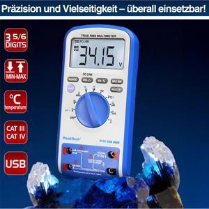 Produktbild für Multimeter PeakTech P 3415, digital, True RMS