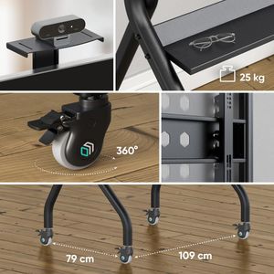 Produktbild für TV-Ständer Onkron TS2080-B, schwarz