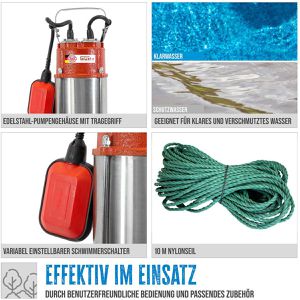Produktbild für Schmutzwasserpumpe Güde PRO 1100A, 75800, 1100 W