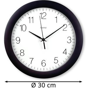 Produktbild für Wanduhr Hama Teneriffa, Kunststoff, analog, Funkuhr
