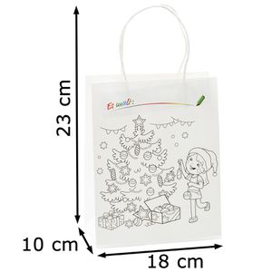 Produktbild für Geschenktüte TSI 80018 Ausmaltüten Weihnachten