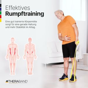 Produktbild für Fitnessband THERABAND Übungsband, leicht, 1,5 m x 12,8 cm